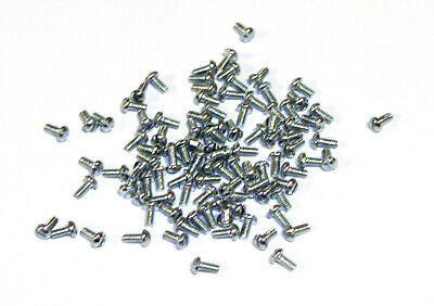Miniature Hardware Parts 100 Pack Ho Freight Car Truck Small Screws 2-56 X 3/16