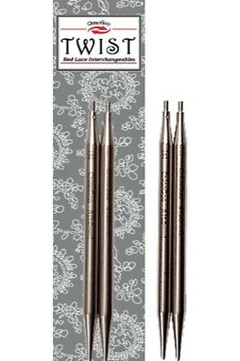 Chiaogoo 5 Inch 13 Cm Twist Stainless Steel Knitting Needle Interchangeable Tips