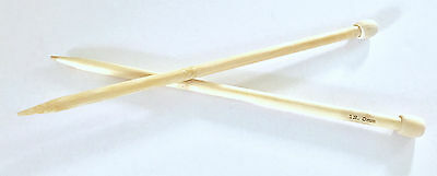 14" Single Pointed Bamboo Knitting Needles Us Size 17 12mm Needle Point Large